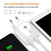 40W Dual Port PD/Type-C Fast Charger with Cable, EU Plug (Black) - 6