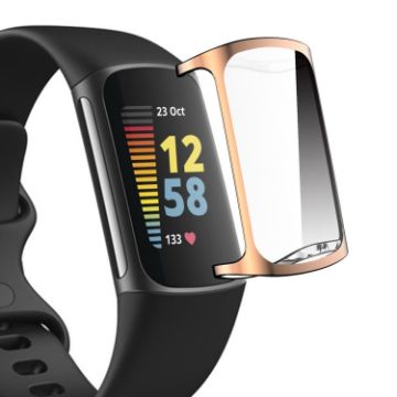 Fitbit Charge 5/6 ENKAY Hat-Prince Rose Gold TPU Scratch Cover - 1