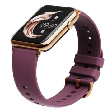Q19 Pro Smartwatch Gold+Burgundy - 1.69" IP67 Waterproof Wearable - 1