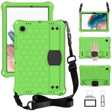 Galaxy Tab A8 10.5 2021 X200/X205 Honeycomb EVA+PC Case with Strap - 1