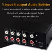 1 In 4 Out Audio Signal Distributor RCA Interface Non-Consumption Output - 4