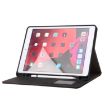 Black Leather Tablet Case for iPad Air 3/Pro 10.5 - Calf Texture Flip - 4