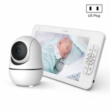 7" SM70PTZ Wireless Baby Monitor, Night Vision, 2-Way Intercom, US Plug - 1