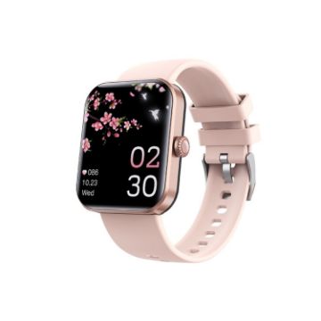 F57L 1.91" Smart Watch - Heart Rate & Blood Pressure Monitor, Pink - 1