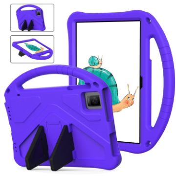 TCL Tab 10 Gen2 2023 EVA Shockproof Tablet Case with Holder - Purple - 1