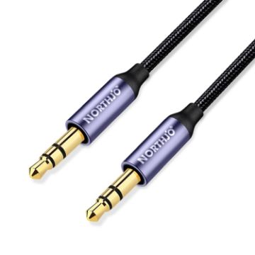 NORTHJO MTM03 3 Pole 3.5mm Male to Male Stereo Audio Cable 1m - 1