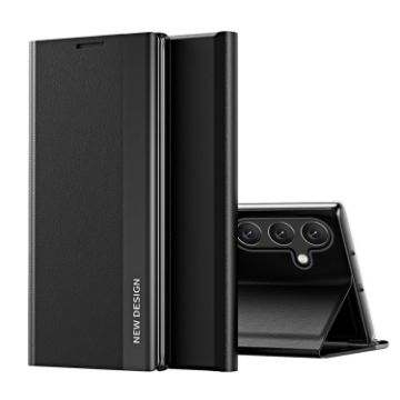 Samsung Galaxy S24 FE 5G Leather Phone Case - Graphite Black - 1