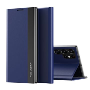 Samsung Galaxy S25 Ultra 5G Leather Case, Electroplated, Sapphire Blue - 1