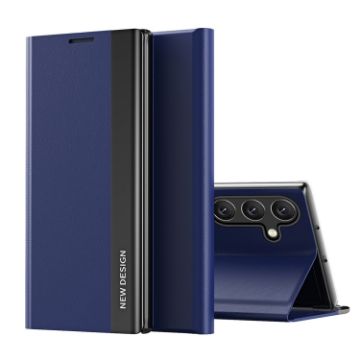 Samsung Galaxy A36 5G Sapphire Blue Leather Phone Case Electroplated - 1