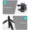 JMARY KT325+NB30 1.6m Portable Aluminum Alloy Action Camera Tripod Holder - 7