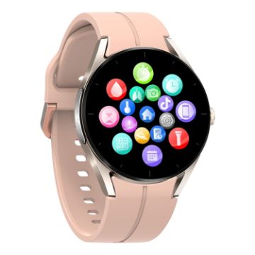 KS05 1.32" IP67 Waterproof Smart Watch, Blood Monitoring, Gold Pink - 1