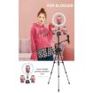 JMARY KP2254 Cell Phone SLR Tripod Stand - Blue, 3 Colors Available - 6