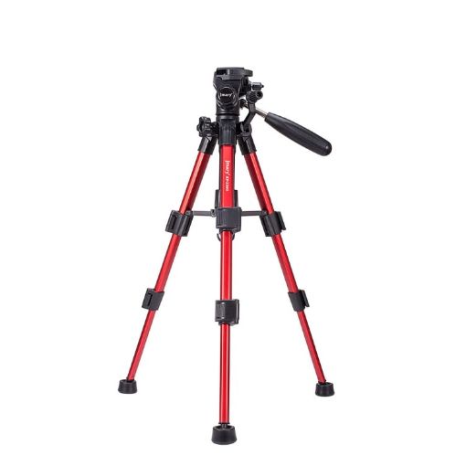 JMARY KP-2203 Red Telescopic SLR Camera Phone Tripod - Portable Aluminum - 1