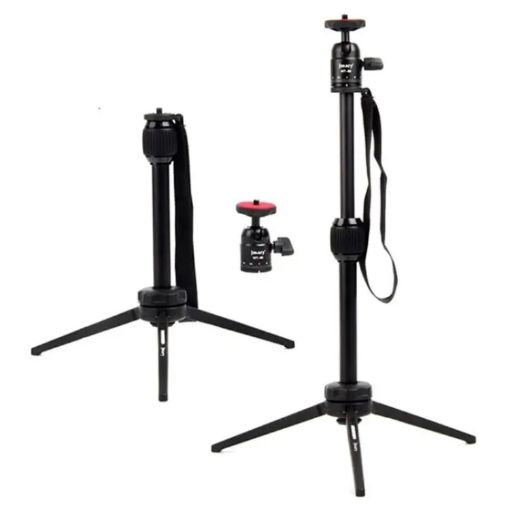 JMARY MT68 Aluminum Telescopic Portable Selfie Mini SLR Camera Tripod - 1