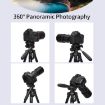 JMARY KP2234 Telescopic Aluminum Tripod for Camera & Phone - Black - 5