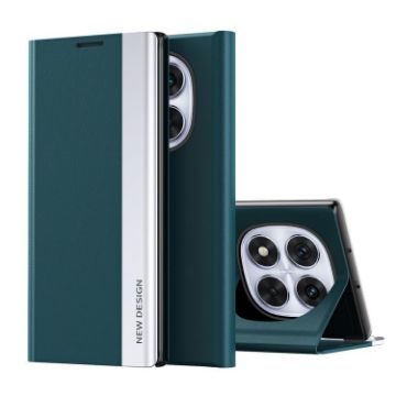 Xiaomi Redmi Note 14 Pro 5G Green Leather Phone Case - Electroplated - 1