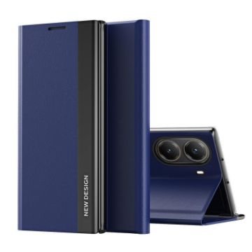 Xiaomi Poco X7 Pro Dark Blue Electroplated Leather Phone Case - 1
