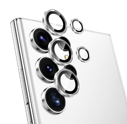 Samsung Galaxy S23 Ultra 5G Camera Lens Protector Tempered Glass Silver - 1