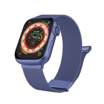 Apple Watch SE 40mm Blue Milan Double Magnetic Steel Mesh Band - 1