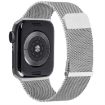 Apple Watch SE 44mm Silver Milan Double Magnetic Steel Mesh Band - 2