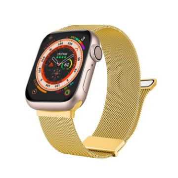 Apple Watch 6 40mm Gold Milan Double Magnetic Steel Mesh Band - 1