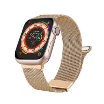 Apple Watch 2 38mm Rose Gold Milan Double Magnetic Steel Mesh Band - 1