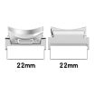 Samsung Galaxy Watch4/4 Classic 46mm Metal Band Connector Silver 22mm - 3