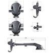 Multi-functional Car Phone Mount: Air Vent & Dashboard Suction - D-43+128+120 - 2