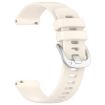 Garmin Venu 2S Silicone Watch Band - Liquid Glossy Silver Buckle - 3