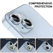 iPhone 15/15 Plus ENKAY AR Anti-reflection Camera Lens Glass (Golden) - 3