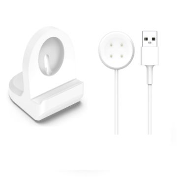 Google Pixel Watch 2 Silicone Charging Bracket with Charger - White - 1