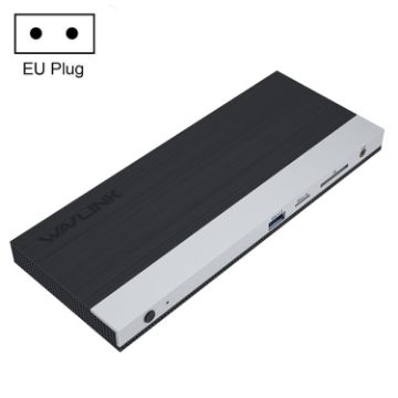 WAVLINK WL-UMD01 USB3.0 Docking Station with Ethernet & DP (EU Plug) - 1