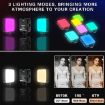 VLOGLITE W64RGB Dimmable RGB LED Pocket Fill Light - 20 Modes Video Light - 8