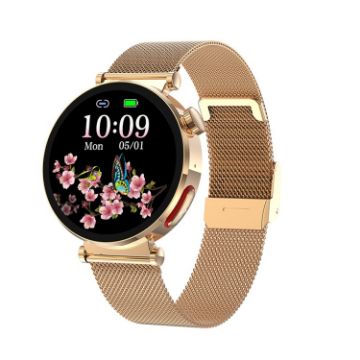 ET490 1.27" Smart Watch Gold - Steel Strap, Bluetooth Call, ECG - 1