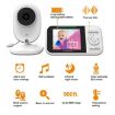 2.8" LCD Baby Monitor with Temperature Detection & 2-Way Voice (EU Plug) - 2