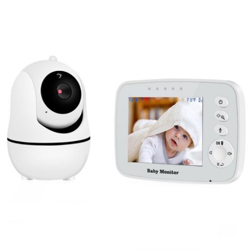 SM32PTA 3.5" Baby Monitor with Two-Way Audio & Night Vision (US Plug) - 1