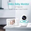 D031 2 Way Voice Baby Monitor with Lullabies & 3.2" LCD (UK Plug) - 3