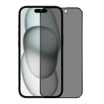 iPhone 15 NORTHJO A++ 28 Privacy Tempered Glass Film Full Glue - 1
