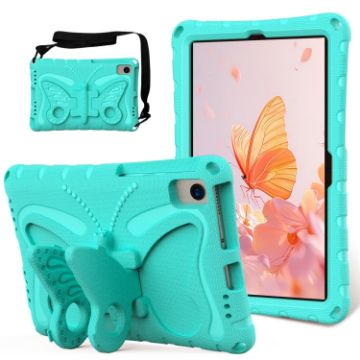 Samsung Galaxy Tab S6 Lite 10.4 Shockproof Case Mint Green Butterfly - 1