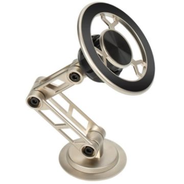 Gold G188 Aluminum Alloy Magnetic Phone Holder for Car Dashboard - 1