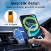 Xiaomi Redmi Note 13 Pro+ Purple Retro Magsafe PU Back Cover Case - 9