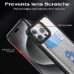 iPhone 15 Card Holder Case - White Acrylic Hybrid TPU Cover - 5