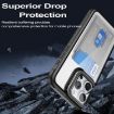iPhone 15 Purple Card Holder Acrylic TPU Case - 4