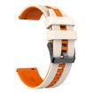 Amazfit GTS 2 Mini 20mm Two-Color Silicone Watch Band Starlight/Orange - 2