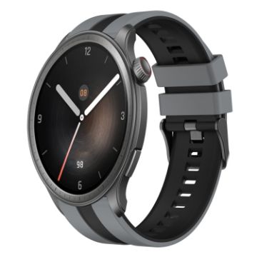 Amazfit Balance 22mm Grey+Black Two-Color Sports Silicone Watch Band - 1
