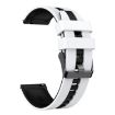 Amazfit GTR 2e 22mm Two-Color Silicone Watch Band White Black - 2