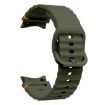Samsung Galaxy Watch 6 40/44mm Army Green Wave Silicone Band - 3