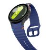 Samsung Galaxy Watch 4 40/44mm Dark Blue Wave Silicone Band - 4