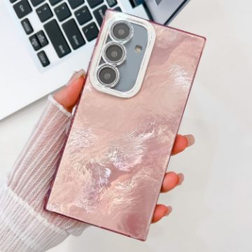 Samsung Galaxy S24 FE 5G Glitter TPU Case with Lens Film - Pink Tinfoil - 1