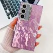 Samsung Galaxy A15 5G Glitter TPU Case with Lens Film - Purple Wrinkles - 1